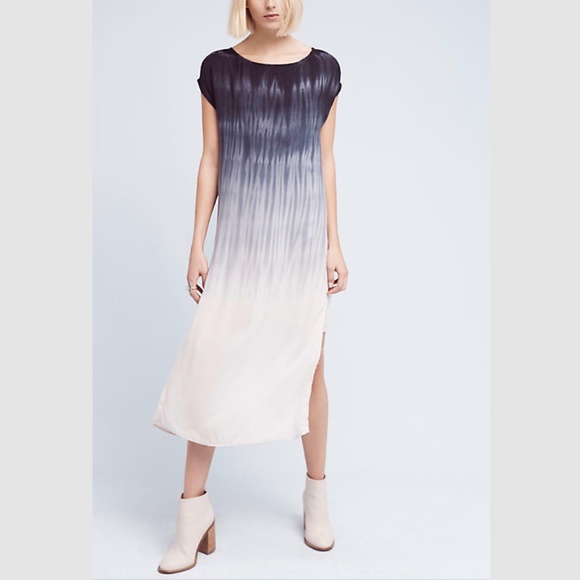 NEW Anthropologie Cloth & Stone Dip Dye Tunic Dress - Picture 3 of 12